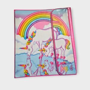 Lisa Frank Vintage Fantastic World 3 Ring Binder Unicorns Rainbow 90s